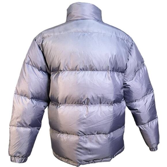 L.L.Bean Purple White reversible Down Puffer women’s Large Retro from 1990’s - Picture 7 of 16